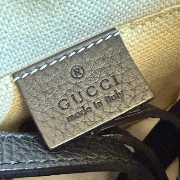 Gucci Soho Disco Black Leather Small Crossbody Bag (used) - Picture 11 of 12